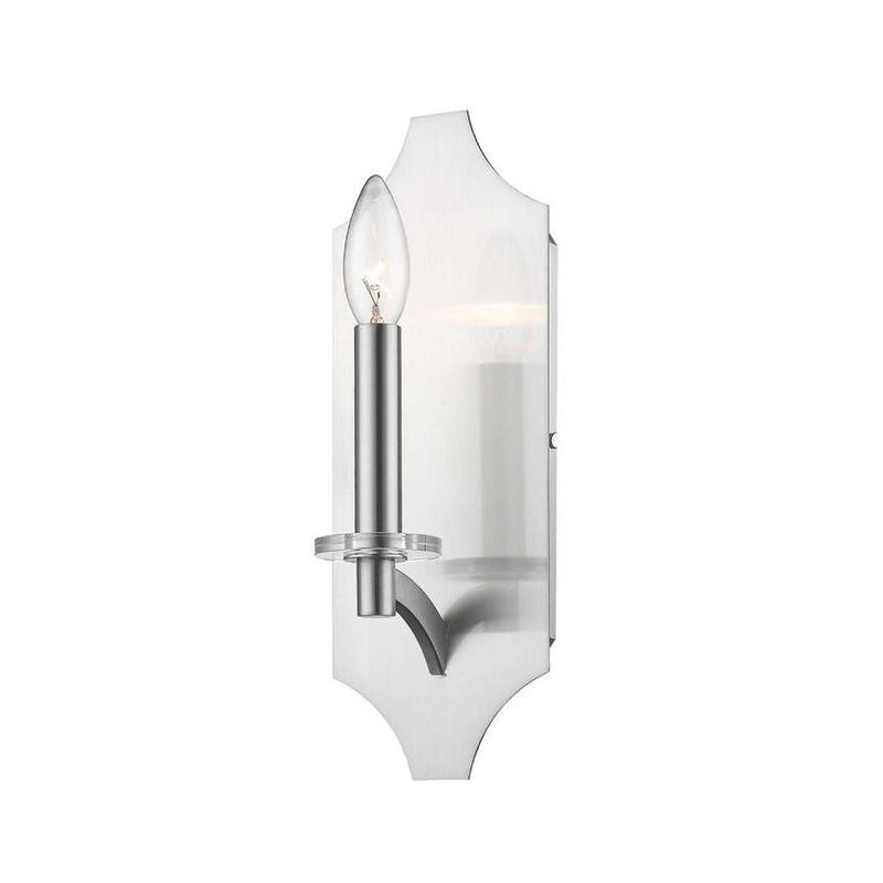 Z-Lite Zander 5" 1-Light Brushed Nickel Wall Sconce