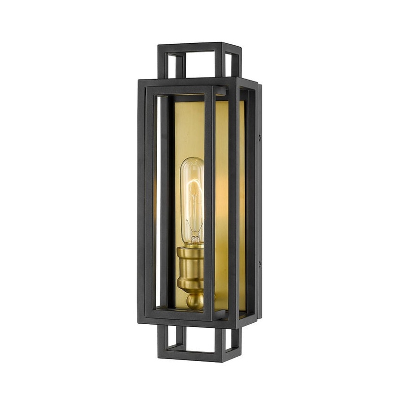 Z-Lite Titania 5" 1-Light Bronze and Olde Brass Wall Sconce