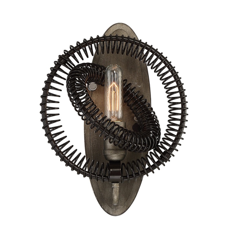 Eurofase Lighting Orbita 11" Dimmable Incandescent Vintage Bronze Wall Sconce