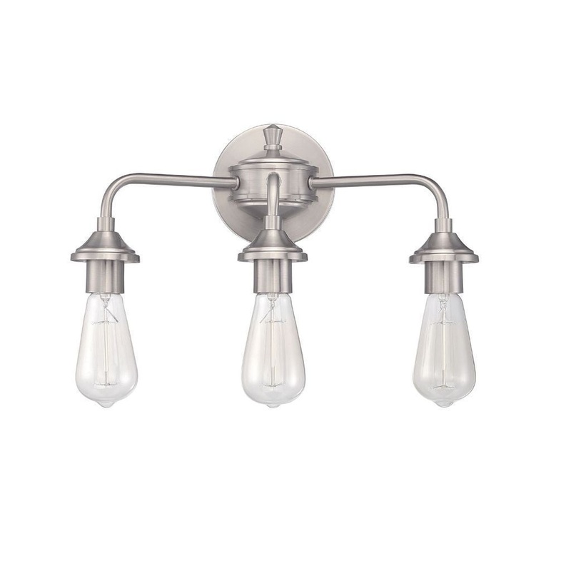 Craftmade Bridgestone 16" 3-Light Brushed Polished Nickel Vanity Light