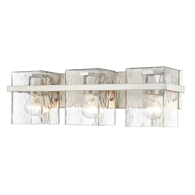 Z-Lite Bennington 22" 3-Light Brushed Nickel Vanity Light With Clear Glass Shade