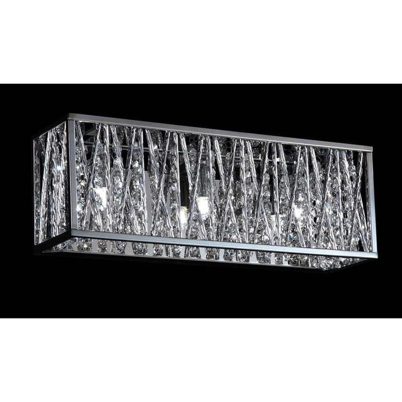Z-Lite Terra 16" 3-Light LED Chrome Vanity Light With Aluminum Chrome Shade