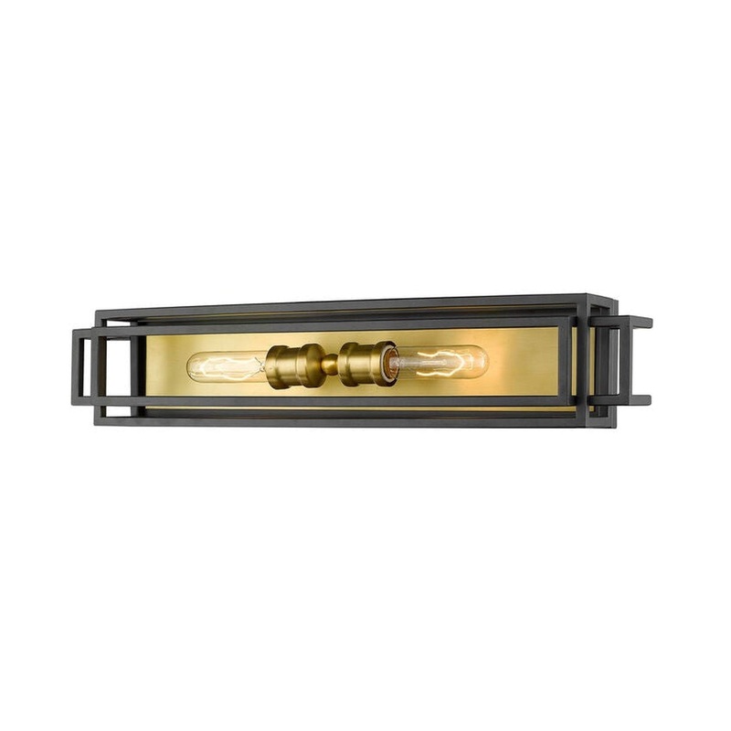 Z-Lite Titania 24" 2-Light Bronze and Olde Brass Vanity Light