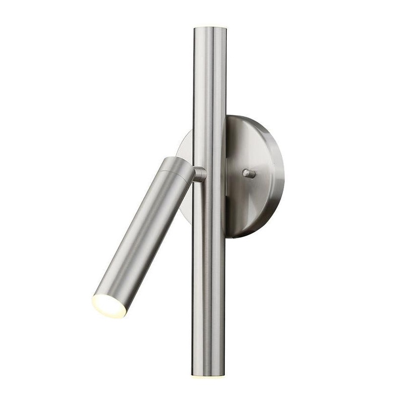 Z-Lite Forest 4" 3-Light LED Brushed Nickel Steel Wall Sconce