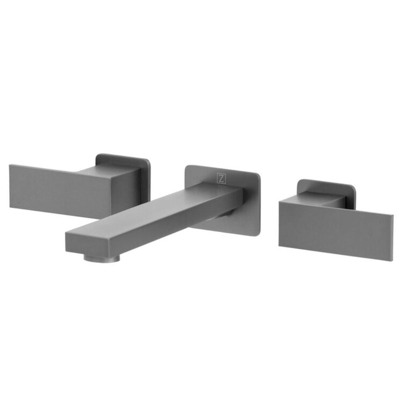 ZLINE Bliss Gun Metal Wall Mounted 1.5 Gpm Bathroom Faucet