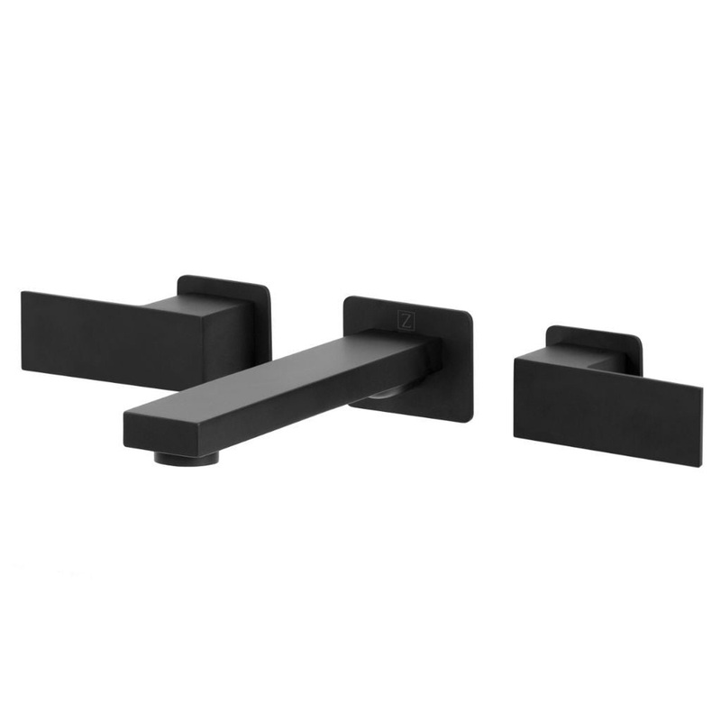 ZLINE Bliss Matte Black Wall Mounted 1.5 Gpm Bathroom Faucet