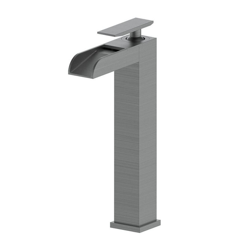ZLINE Eagle Falls Gun Metal Single Hole 1.5 Gpm Bathroom Faucet With Drain