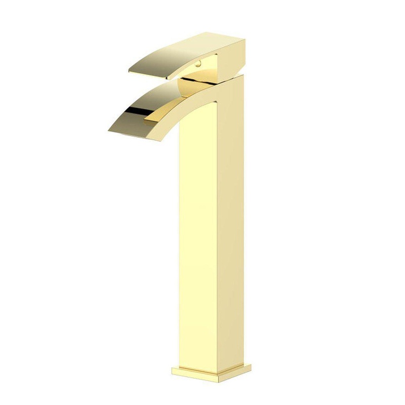 ZLINE Heavenly Single Hole 1.5 GPM Polished Gold Bathroom Faucet With Drain