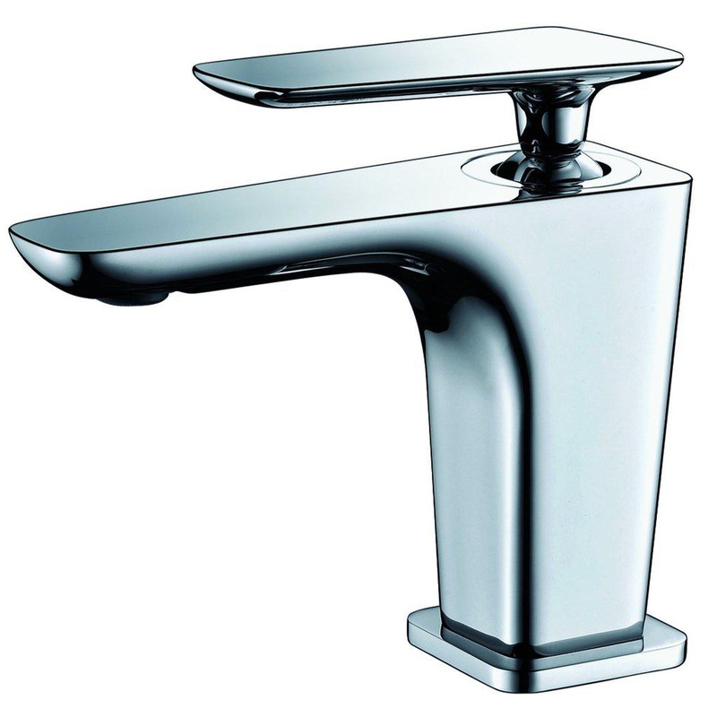 ALFI Brand AB1779-PC Polished Chrome Single Hole Brass Bathroom Sink Faucet With Single Lever