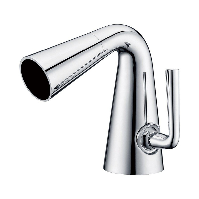 ALFI Brand AB1788-PC Polished Chrome Single Hole Cone Waterfall Spout Brass Bathroom Sink Faucet With Single Lever