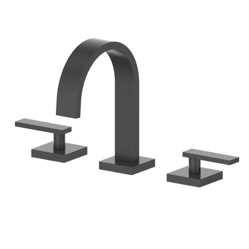 ZLINE Bliss Widespread 1.5 GPM Matte Black Bathroom Sink Faucet With Drain