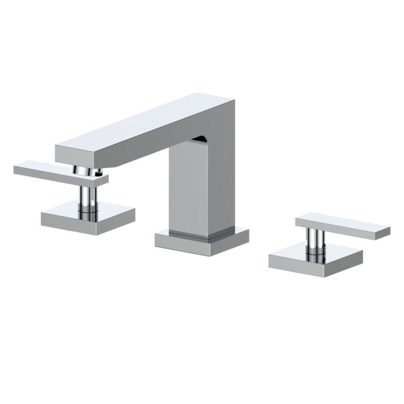 ZLINE Crystal Bay Widespread 1.5 GPM Chrome Bathroom Faucet With Drain