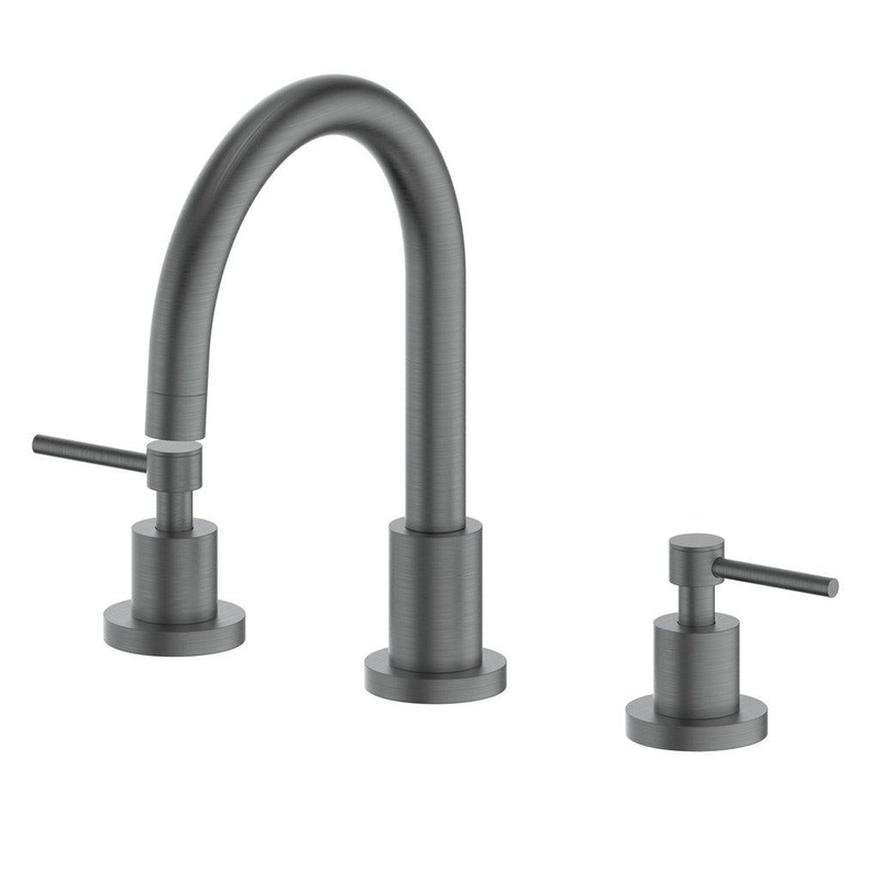 ZLINE Emerald Bay Widespread 1.5 GPM Gun Metal Bathroom Faucet With Drain