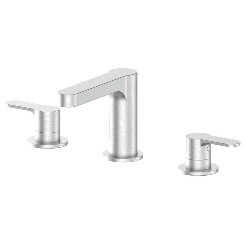 ZLINE Fallen Leaf Widespread 1.5 GPM Brushed Nickel Bathroom Faucet With Drain