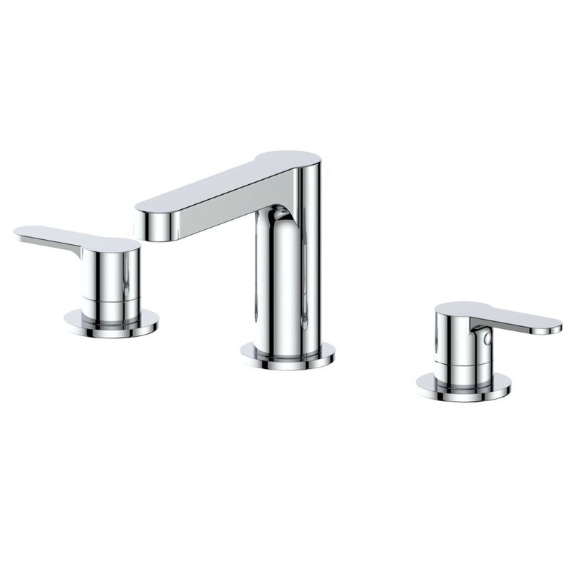 ZLINE Fallen Leaf Widespread 1.5 GPM Chrome Bathroom Faucet With Drain