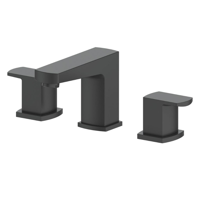 ZLINE Marlette Widespread 1.5 GPM Matte Black Bathroom Faucet With Drain