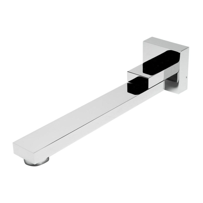 ALFI Brand AB7701-PC Polished Chrome Wall-Mounted Solid Brass Square Foldable Tub Spout