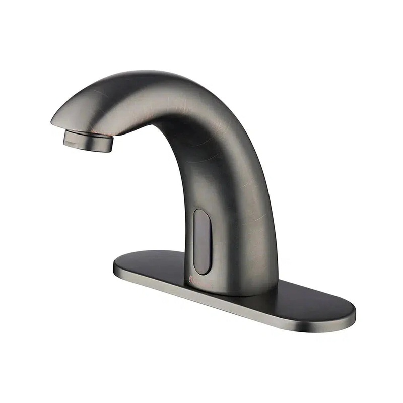 5Seconds Mercury Series 4" Bronze Touchless Bathroom Faucet With Temperature Control