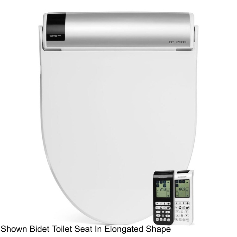 Bio Bidet Bliss BB-2000 15" White Round Premier Class Bidet Toilet Seat With Hybrid Heating Technology And Wireless Remote Control