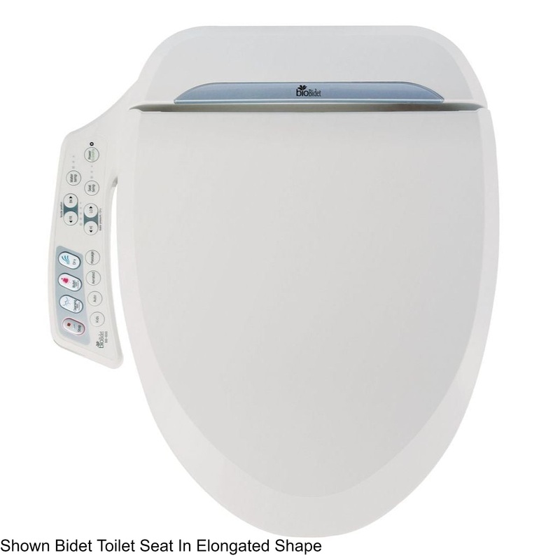 Bio Bidet Ultimate BB-600 18" White Round Advanced Bidet Toilet Seat With Side Control Panel
