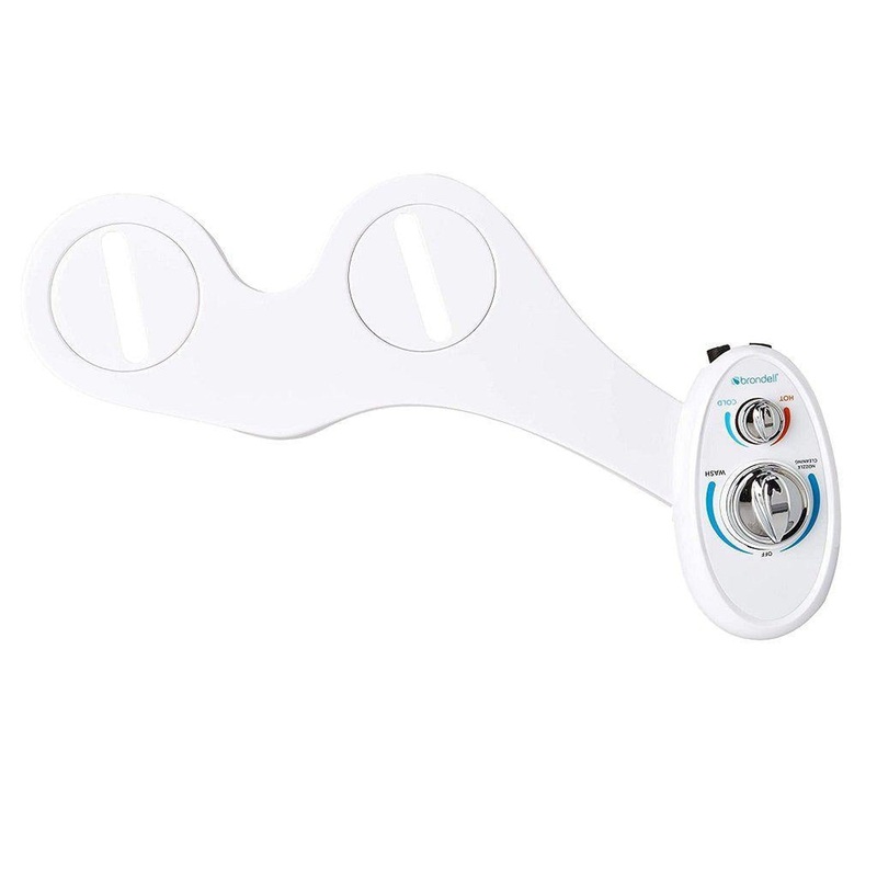 Brondell SouthSpa Left-Handed Dual Temperature Single Nozzle Bidet Toilet Attachment