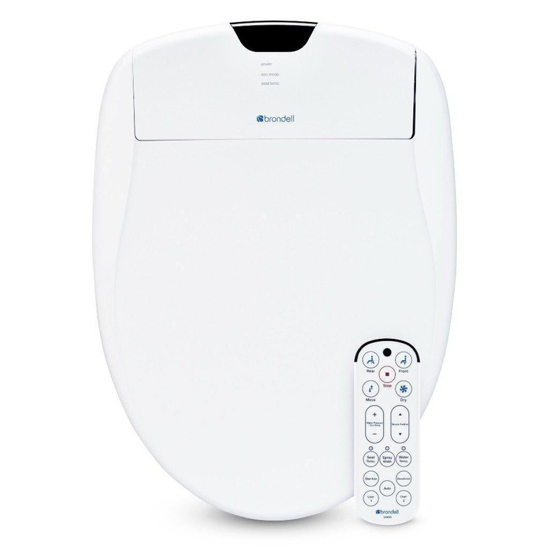 Brondell Swash 1400 20.43" White Elongated Electric Luxury Bidet Toilet Seat With Wireless Remote Control