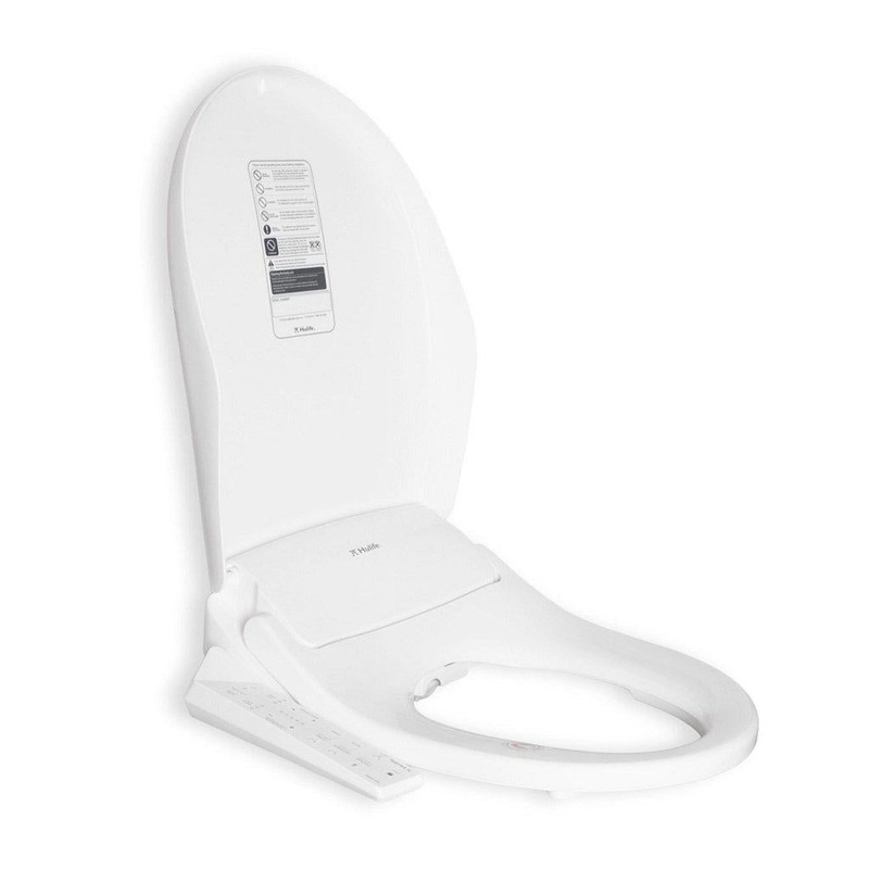 Hulife HLB-2000EC 21" Elongated White Electric Bidet Toilet Seat With Side Touch Control Panel