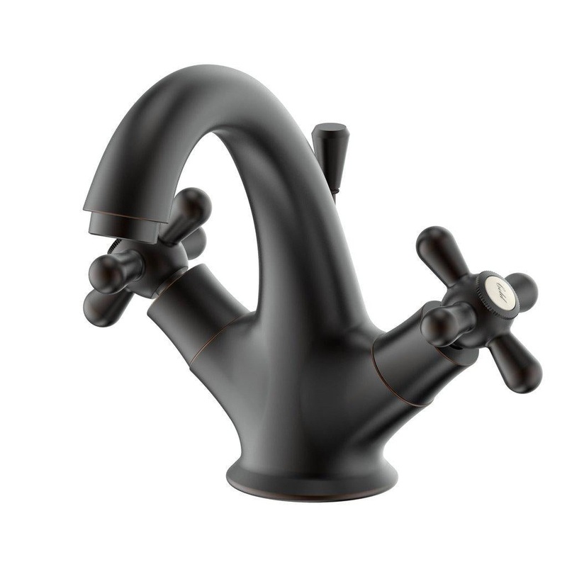 ZLINE Baldwin Centerset 1.5 GPM Oil-Rubbed Bronze Bathroom Sink Faucet With Drain