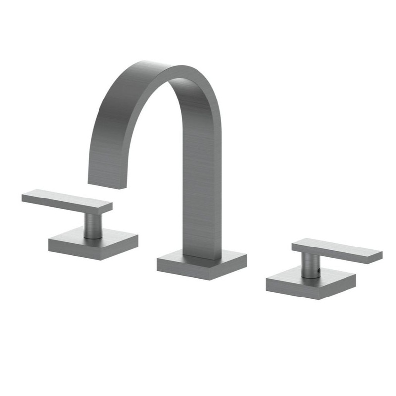 ZLINE Bliss Widespread 1.5 GPM Gun Metal Bathroom Sink Faucet With Drain