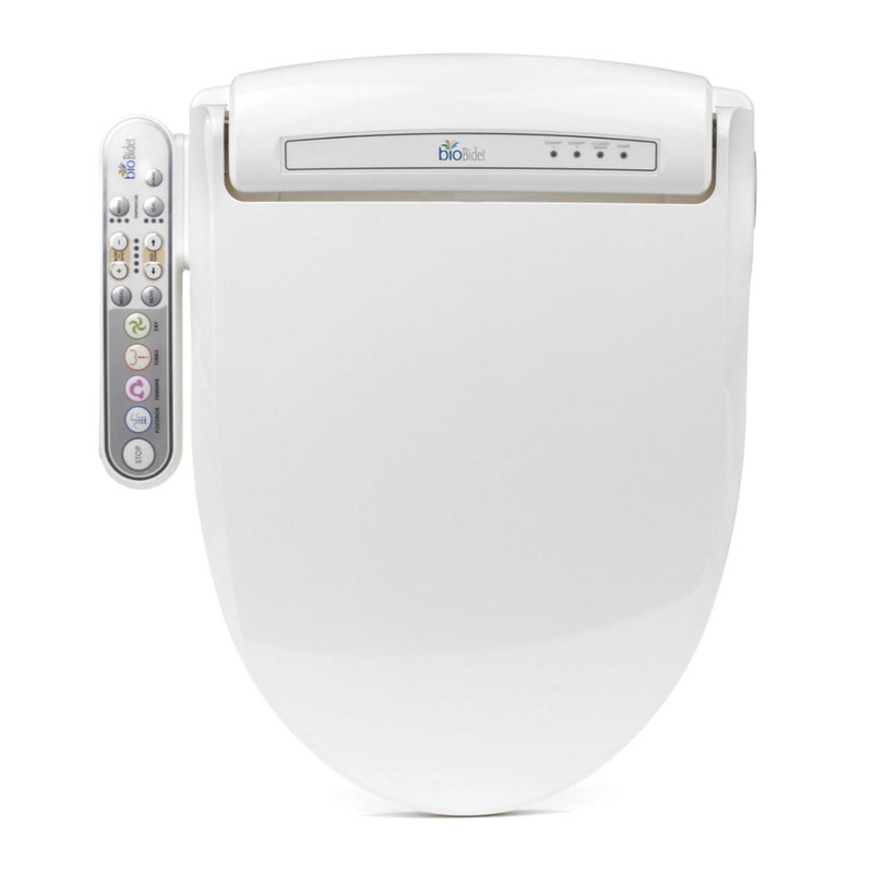 Bio Bidet Prestige BB-800 19" White Elongated Advanced Bidet Toilet Seat With Side Control Panel