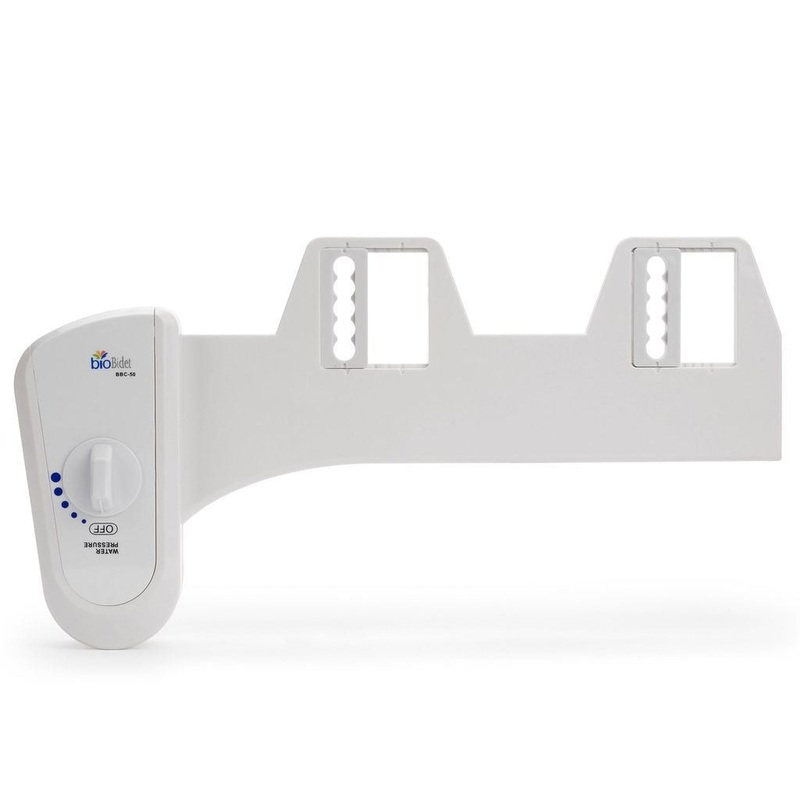 Bio Bidet Simplet BB-70 17" White Non-Electric Bidet Attachment With Retractable Nozzle