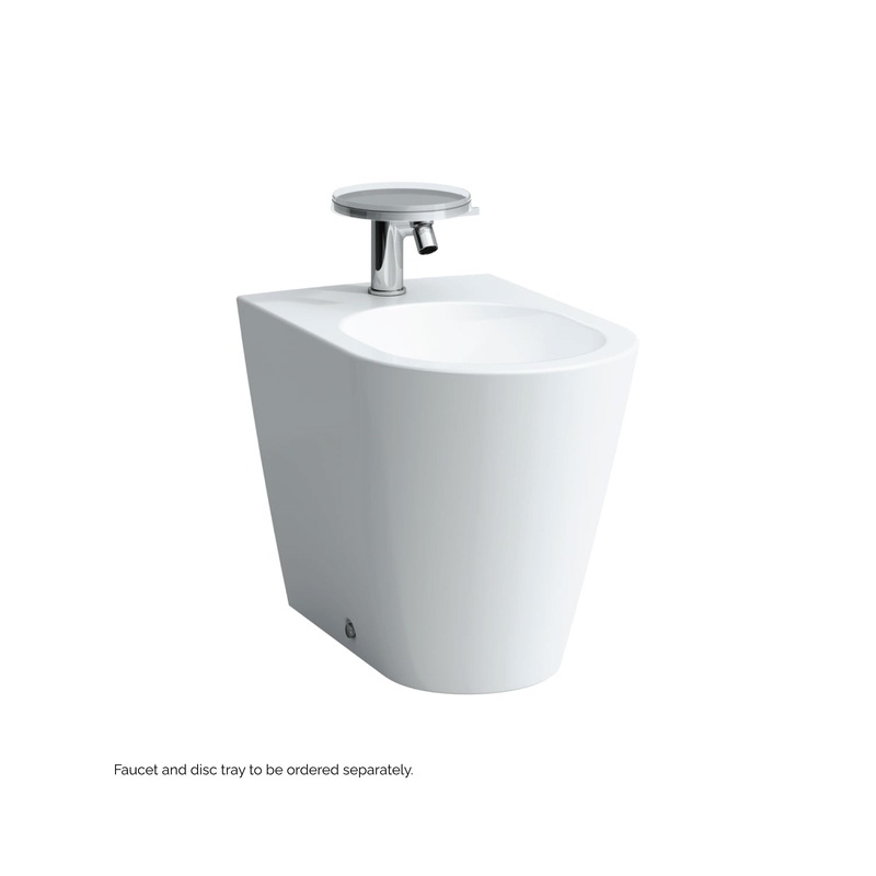 Laufen Kartell 15" x 16" Single-Hole Matte White Floor-Mounted Bidet