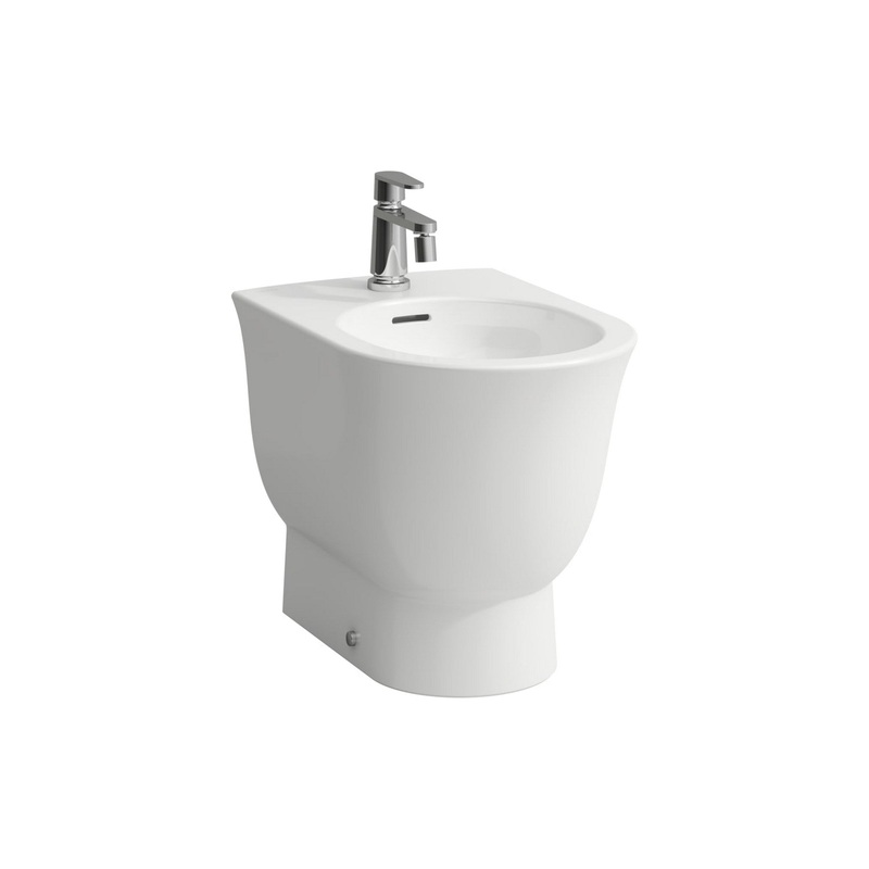 Laufen New Classic 15" Single-Hole Mattte White Floor-Mounted Bidet