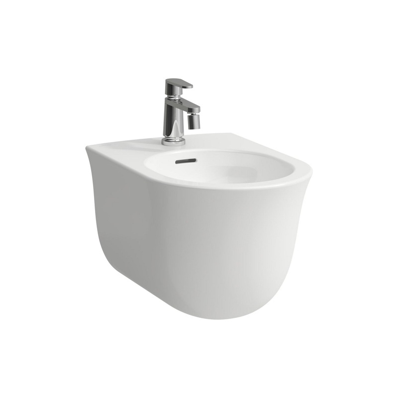 Laufen New Classic 15" Single-Hole Mattte White Wall-Mounted Bidet